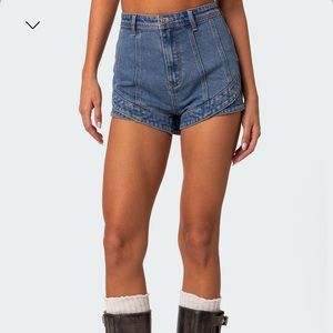 Edikted jean shorts - dark wash